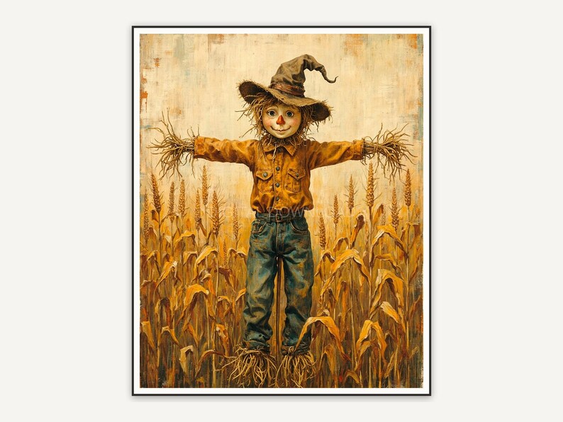 Halloween printable wall art design from the 120 print bundle shown framed