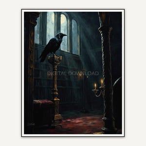 Halloween printable wall art design from the 120 print bundle shown framed