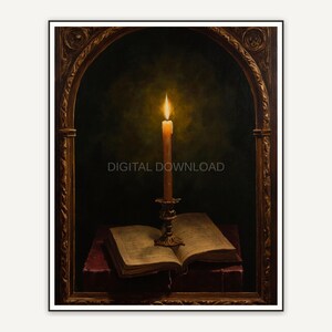 Halloween printable wall art design from the 115 print bundle shown framed