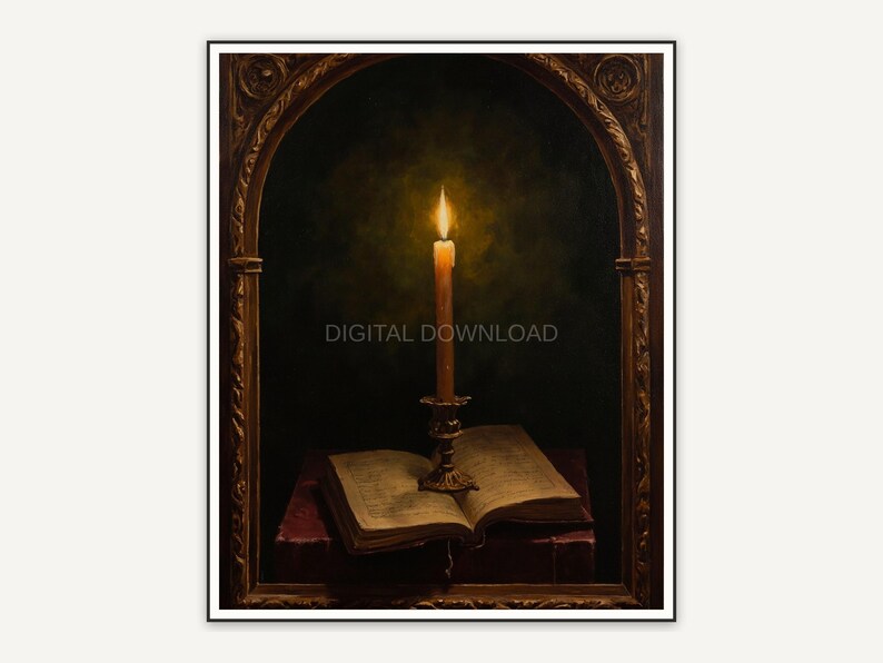 Halloween printable wall art design from the 115 print bundle shown framed