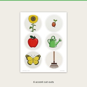 Growth Garden round accent cut-outs