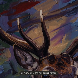 Close-up print detail of the vintage animal portraits artwork at 300 DPI