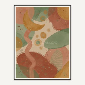 Earthy abstract layers six
