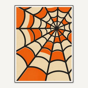 Bold spider web mid century design