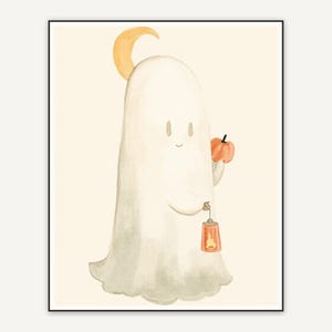 Halloween printable wall art design from the 120 print bundle shown framed