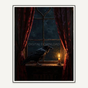 Halloween printable wall art design from the 120 print bundle shown framed