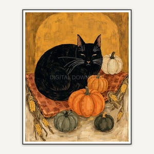 Halloween printable wall art design from the 120 print bundle shown framed