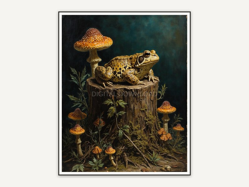 Halloween printable wall art design from the 120 print bundle shown framed