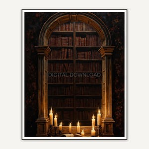 Halloween printable wall art design from the 120 print bundle shown framed