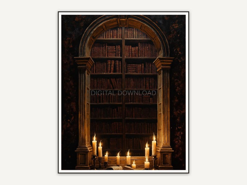 Halloween printable wall art design from the 120 print bundle shown framed