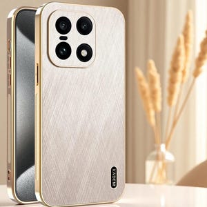 OnePlus 15 Business Magnetic Silk Case with Electroplated Gold Protection