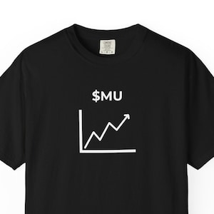 MU Stock T-Shirt | Investor Fan Shirt, Technical Analysis Chart Tee, Minimalist Day Trader Gift