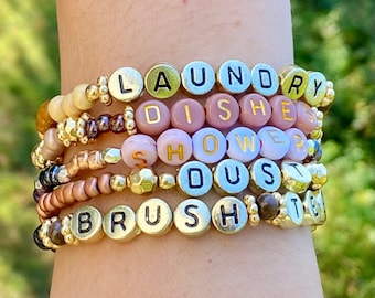 Task Bracelets | Chore Bracelets | ADHD | Neurodivergent | Autumn Fall Collection | Customization Available
