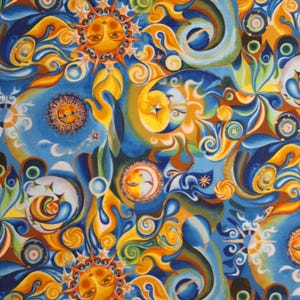 Celestial Dreams by Hoffman, K 7218, Printstoff Baumwolle, OOP