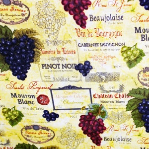 Vineyard Collection by Robert Kaufman, # AKO-12936-154  Cotton Print Fabric, OOP