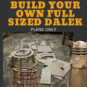 Full-Sized Darlek Dalek Dr Who Build Plans: 3D Printing, CNC, DIY (Digital Files)