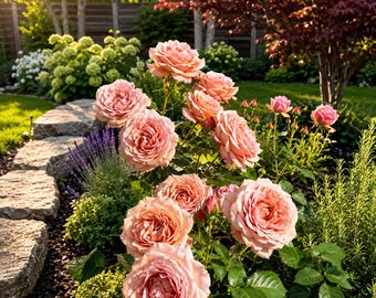 Rosal floribunda Koko Loko: planta de jardín fragante de raíz propia y floración repetida.