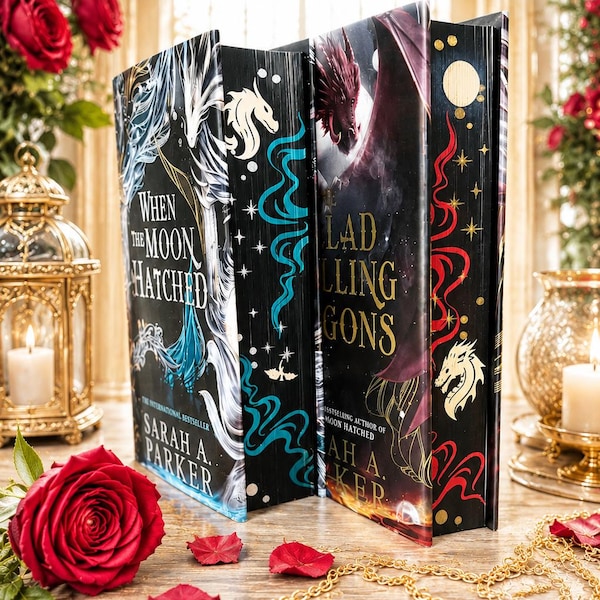 When the Moon Hatched HANDPAINTED BOOK EDGES- Sarah A Parker - Special Edition Foiled Hardcover
