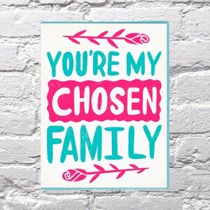 Eres mi tarjeta de familia elegida