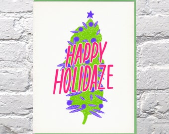 Holidaze Weed Nug card