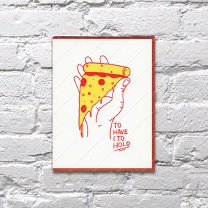 Carte typographique To Have & To Hold Pizza