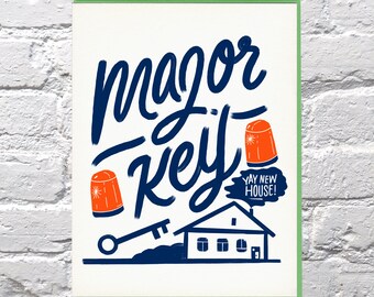 Major Key New Home card