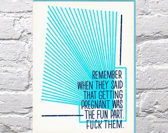 Getting Pregnant card