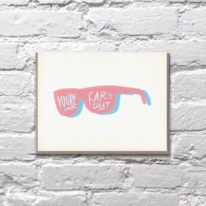 Vous êtes far out cartes lettrepress