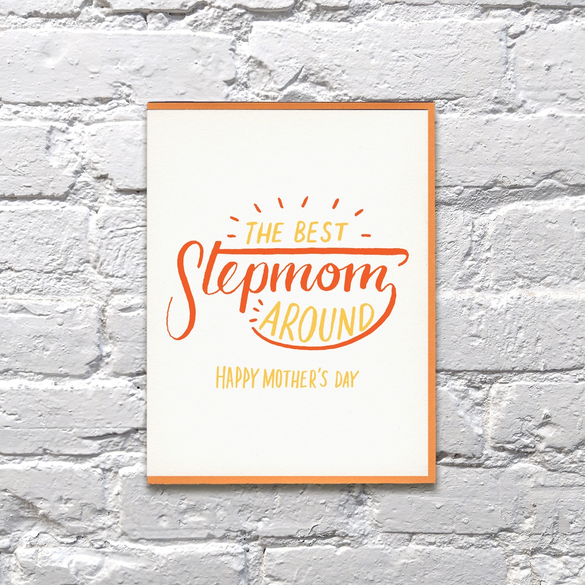 Stepmom Mother's Day Letterpress Card Etsy