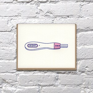 Oh Sh*t Baby Letterpress Baby Card