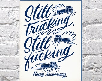 Still Trucking Anniversary card