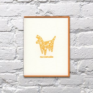 Feliz Cumpleaños (Happy Birthday) Letterpress card