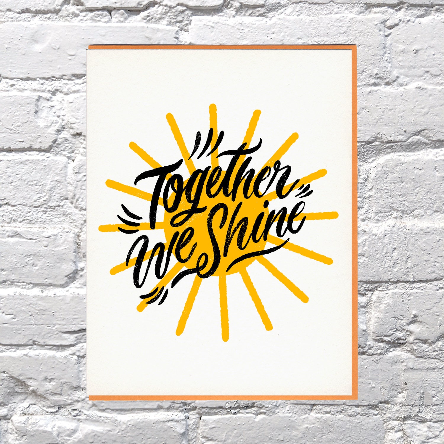 Together We Shine Card - Etsy