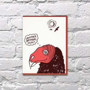Another Birthday, Huh? letterpress card