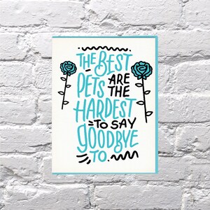 De Beste Huisdieren letterpress sympathiekaart