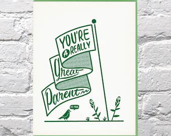 Really Great Parents card