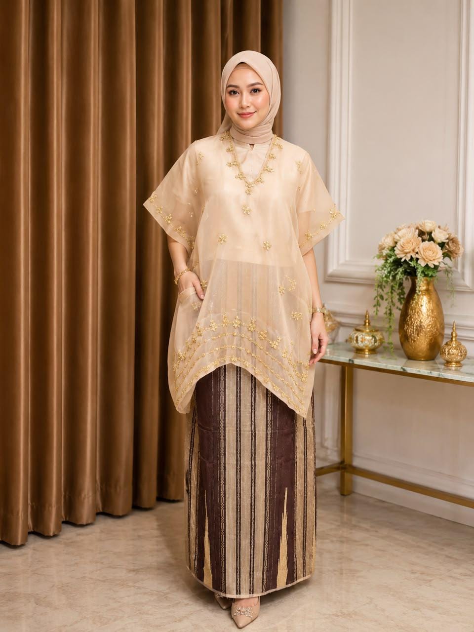 traditional dress indonesia Indonesian Woman Ever-Pretty Square Neck Long kaftan dress online shop select a-color:Black