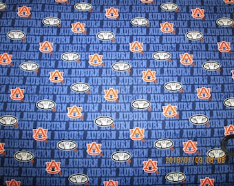 Sykel Enterprises NCAA Auburn University Tigers Distressed Logo Allover Fabric by The Yard