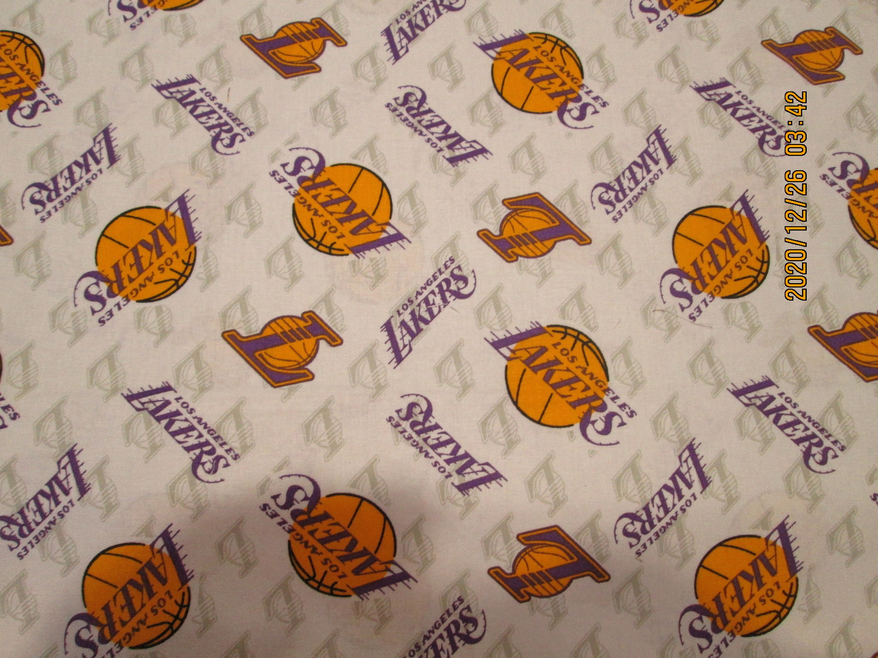 LA LAKERS NBA Fabric 1/2 Yard Rare 100 Cotton Fabric Etsy UK