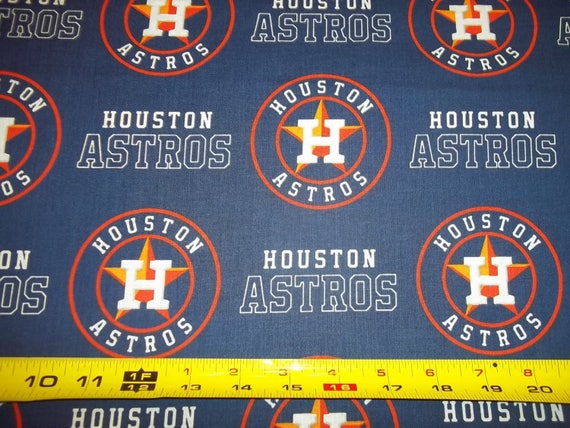 HOUSTON ASTROS MLB 100/% COTTON BRAND NEW DESIGN MULTI COLOR 1 YARD PIECE