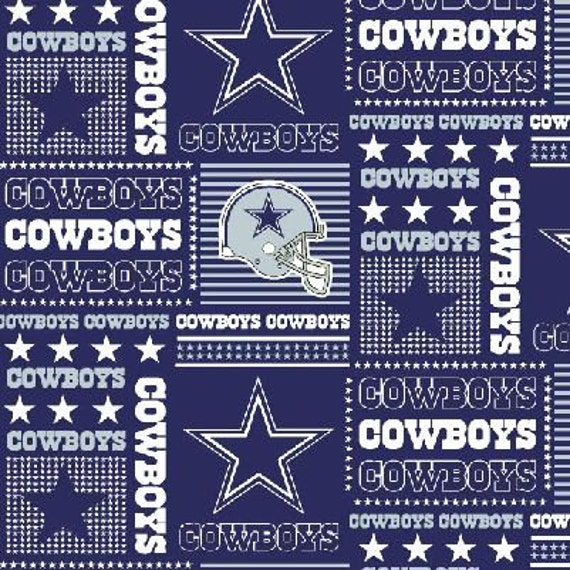 DALLAS COWBOYS 18/" X 58/" WIDE 100/% COTTON DESIGN BLUE 1//2 YD PIECE /"BRAND NEW/"