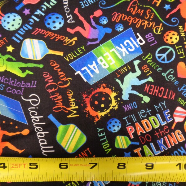 Pickleball Fabric by the Yard Etsy