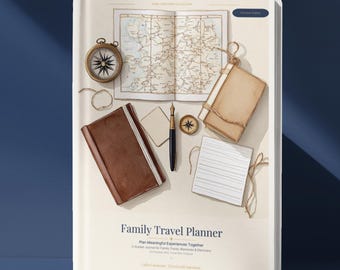 Family Travel Planner Printable — Complete 40-Page Premium Edition with 7 Specialist Guides — PDF Family Holiday Planner with Travel Plan B