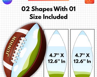 Football Panel Junior Template, Junior Football Wrap Canva, Custom Photo Football Panel, Sports Ball Template, Editable Canva, A3