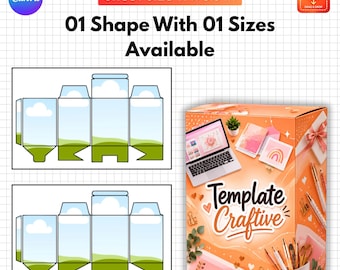Blind Box Canva Template, Gift Box Template, Treat Box SVG, Giveaway Box, Party Favor Box, Editable Canva Packaging, DIY Printable Box