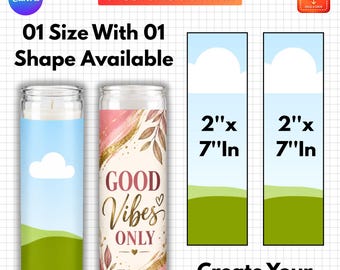 Prayer Candle Label Template, 2x7 Candle Wrap Canva, Saint Candle Label, Memorial Candle Template, Editable Prayer Candle Sticker