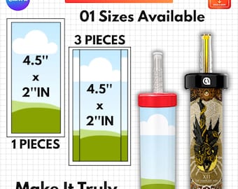 以下が含まれることがあります： Olit Hookah Pen Templateデジタルファイルセット。Canva、SVG、DXF、PDF、PNG、JPG形式。シートサイズ21.59cm x 27.94cm、1ピースおよび3ピースレイアウト用の11.43cm x 5.08cmの寸法、および装飾されたフーカーペンの視覚的な例が含まれています。