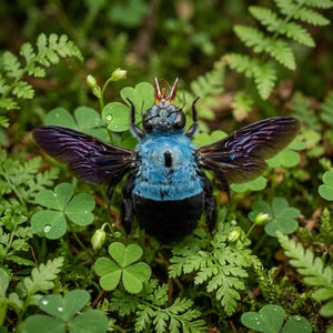 Äkta blått snickarbi-exemplar, oramat Xylocopa caerulea, äkta insektsexemplar för DIY-ram, hartskonst, entomologipresent, taxidermi