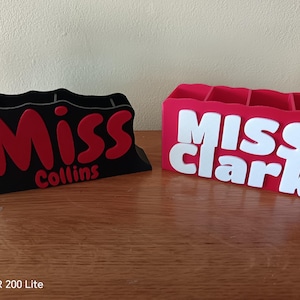 Portalápices personalizable, organizador de escritorio