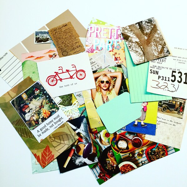Paper Ephemera Pack 4: Papers and Supplies for Art Collages, Art Journals, Greeting Cards, Mail Art, and more Fun Craft Projects